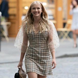 Zara Tulle Polka Dot Top - as seen on Camille on Emily in Paris